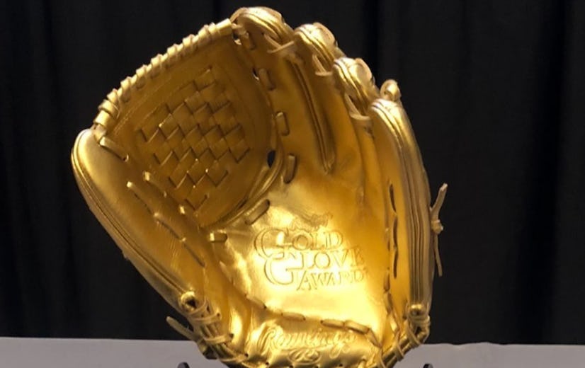 gold glove trophy