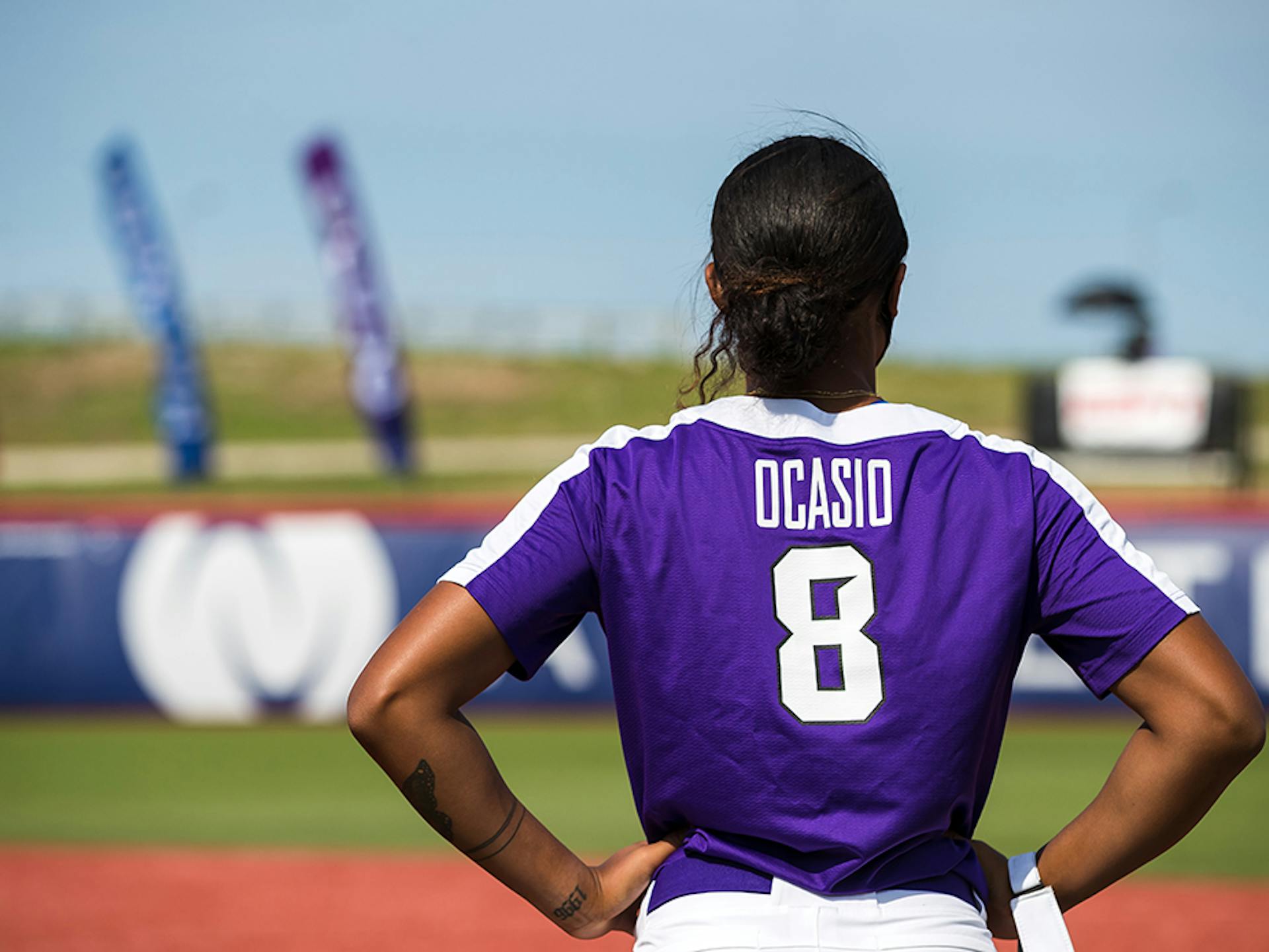 Aleshia Ocasio on the field.