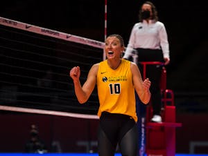 Jordan Larson celebrates.