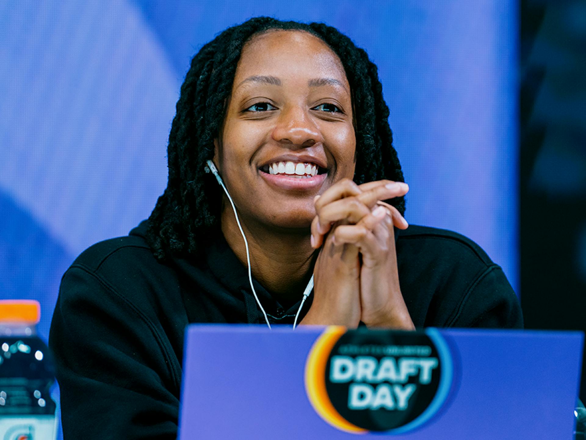 Kelsey Mitchell at the Week 3 Draft.