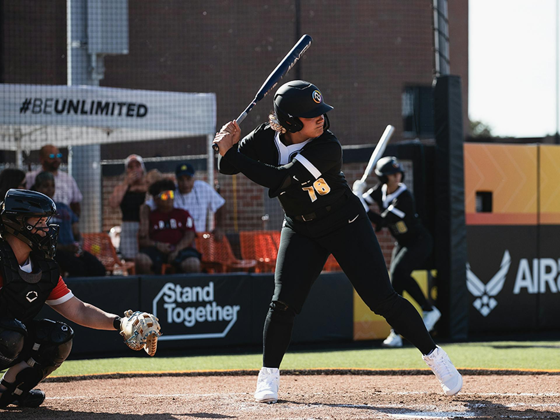 Jocelyn Alo at the plate.