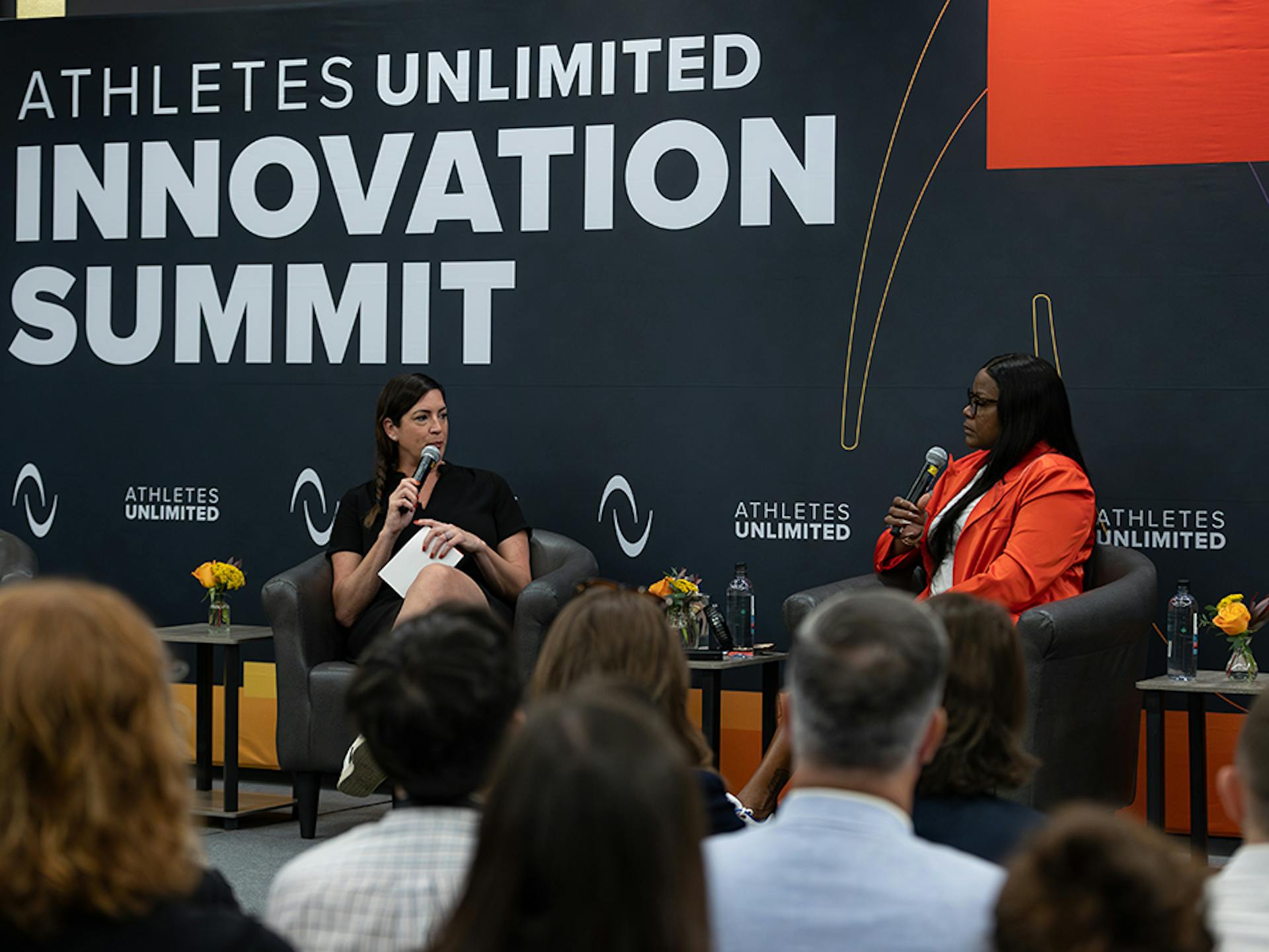 Sarah Spain interviewing Sheryl Swoopes