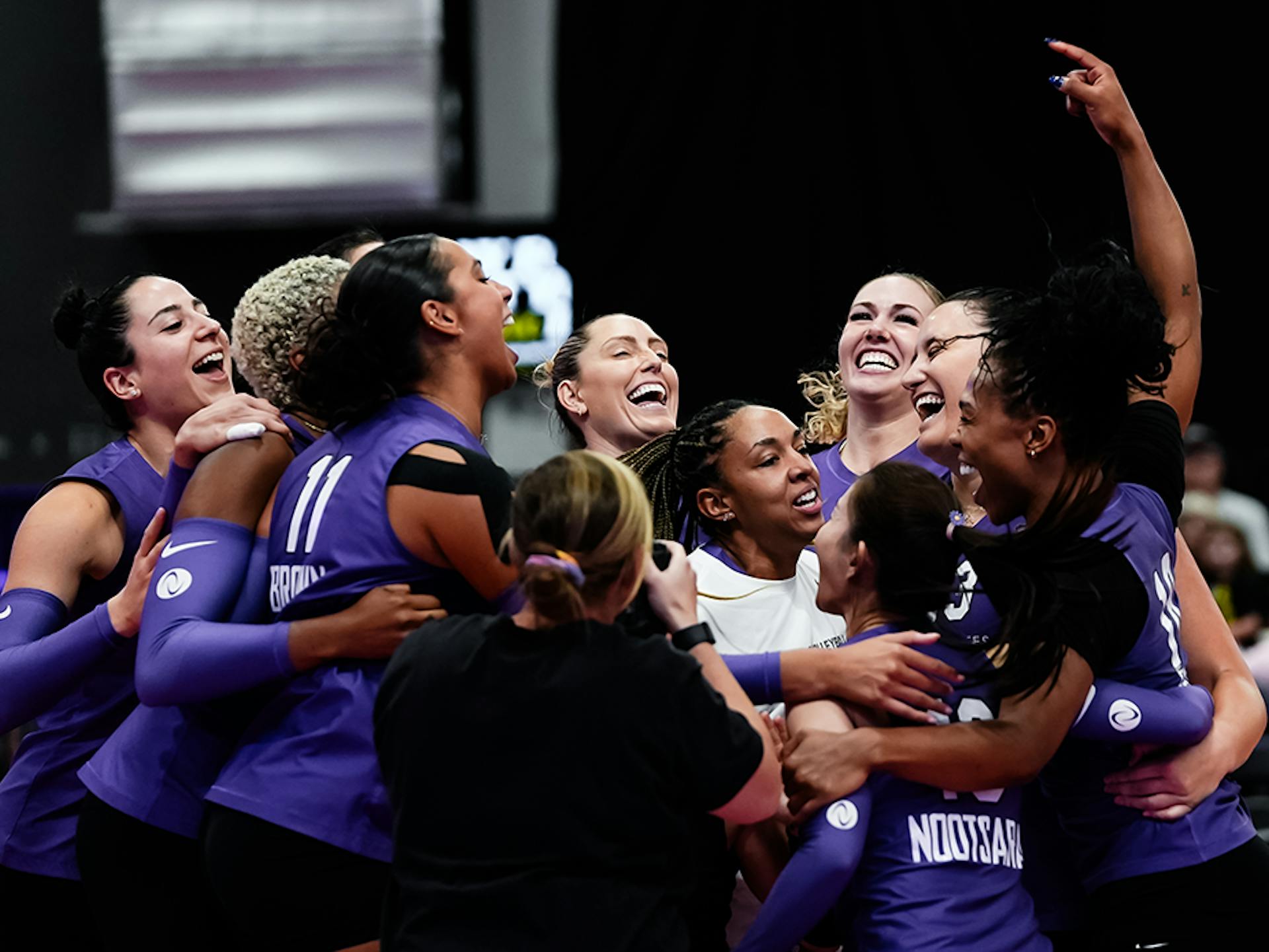 Team Nootsara celebrates a Golden Set victory