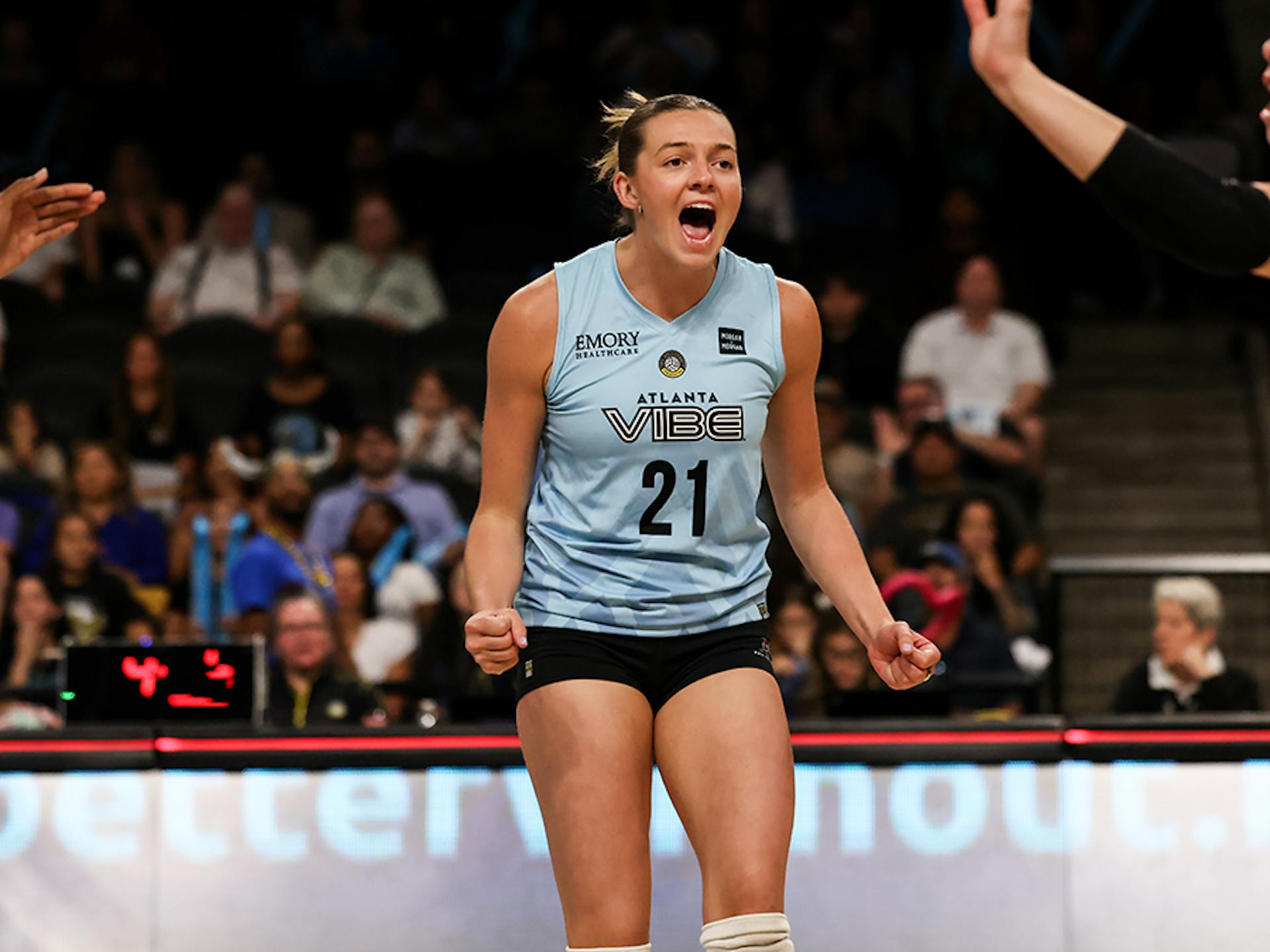 Marlie Monserez Image Taken at the Orlando Valkyries match vs the Atlanta Vibe on Saturday, April 12, 2025 - Addition Financial Arena, Orlando, FL