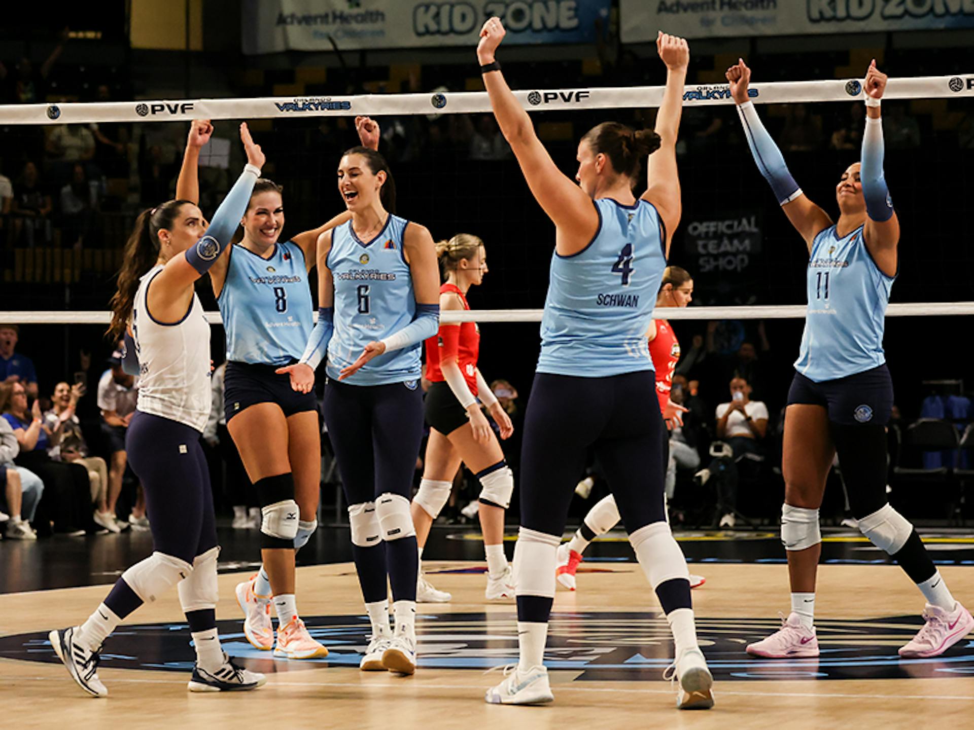 Image Taken at the Orlando Valkyries match vs the Columbus Fury on Sunday, March 9, 2025 - Addition Financial Arena, Orlando, FL