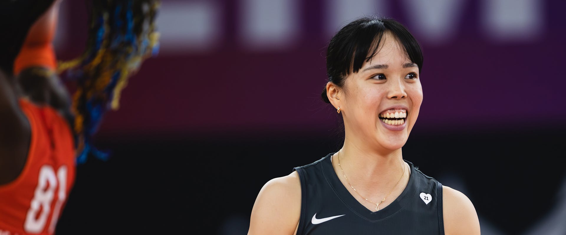 Manami Kojima playing for AU Pro Volleyball