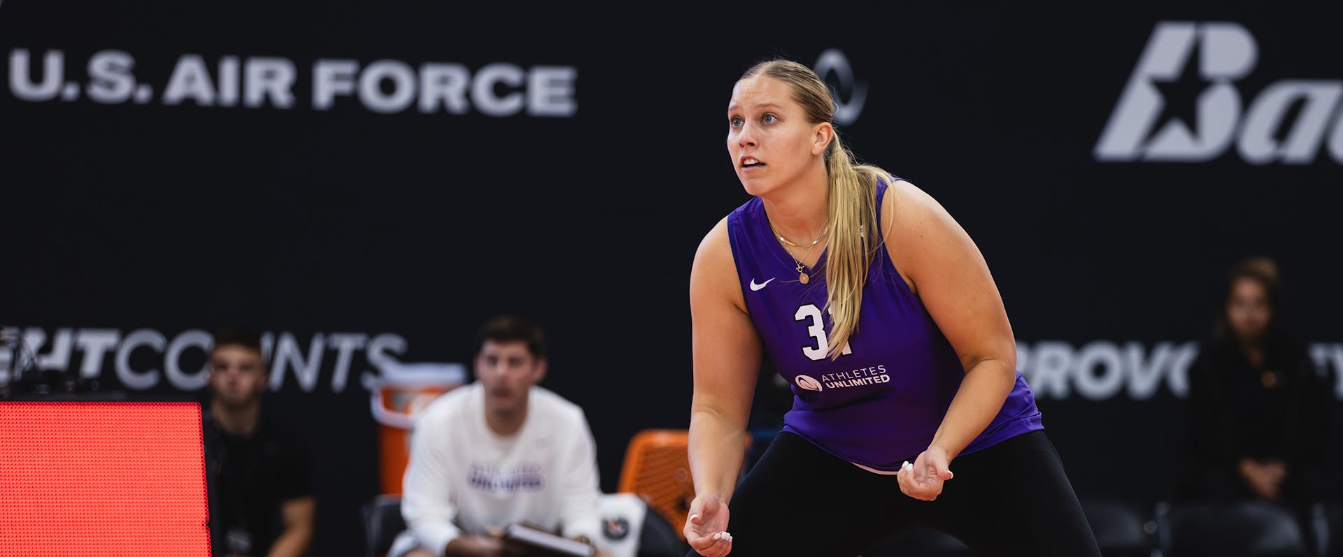 Setter Gabby Blossom returns for the AU Pro Volleyball Championship